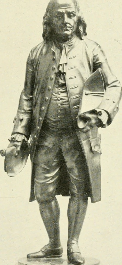 An illustration from Old paintings, drawings, miniatures, statuettes, busts, snuff boxes, bonbonnieres, medallions, medals, and other objects of art relating to America, 1913, leaf 36