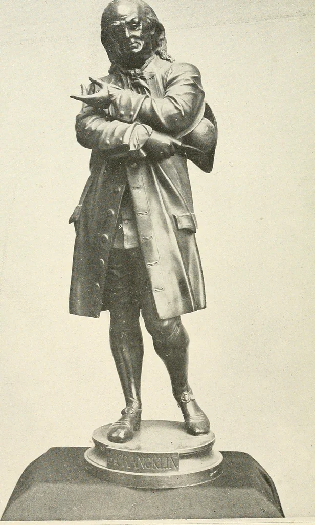 An illustration from Old paintings, drawings, miniatures, statuettes, busts, snuff boxes, bonbonnieres, medallions, medals, and other objects of art relating to America, 1913, leaf 37