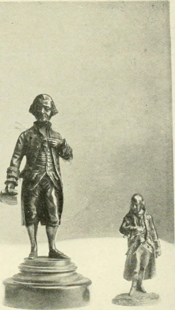 An illustration from Old paintings, drawings, miniatures, statuettes, busts, snuff boxes, bonbonnieres, medallions, medals, and other objects of art relating to America, 1913, leaf 76