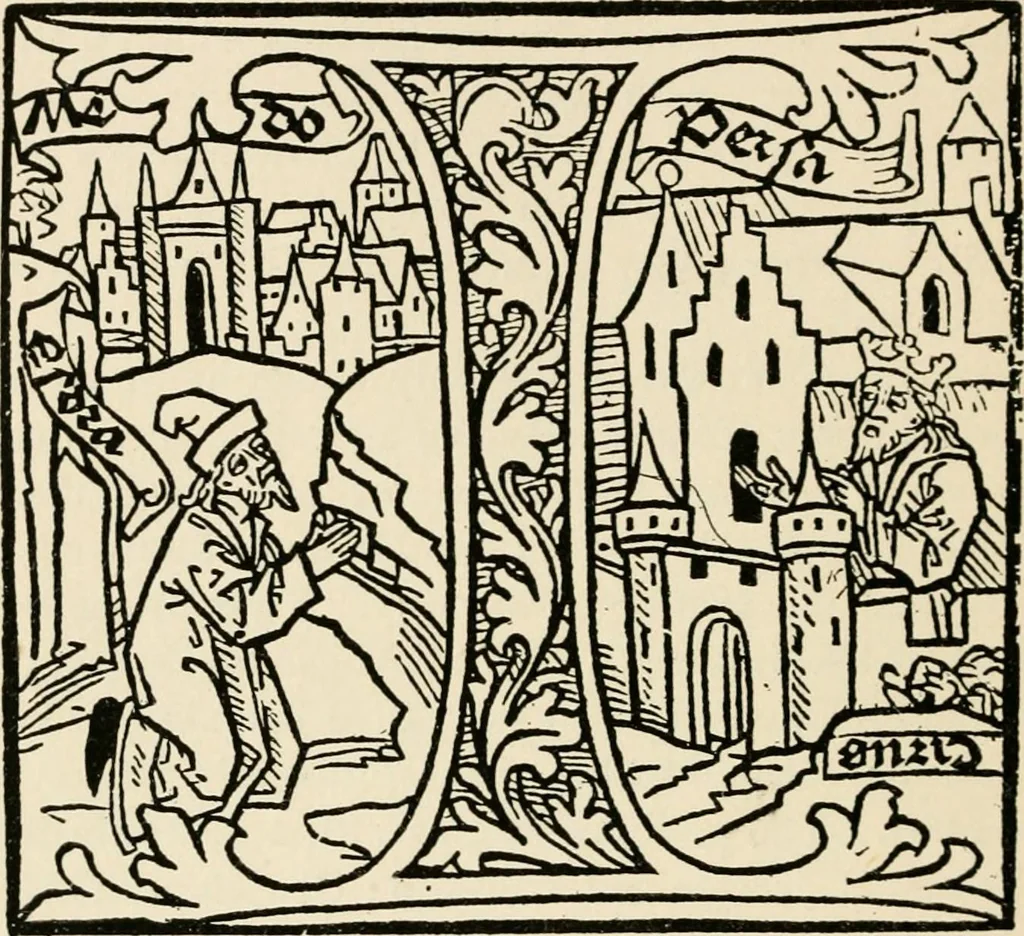 An illustration from Old picture books; with other essays on bookish subjects, 1902, leaf 141