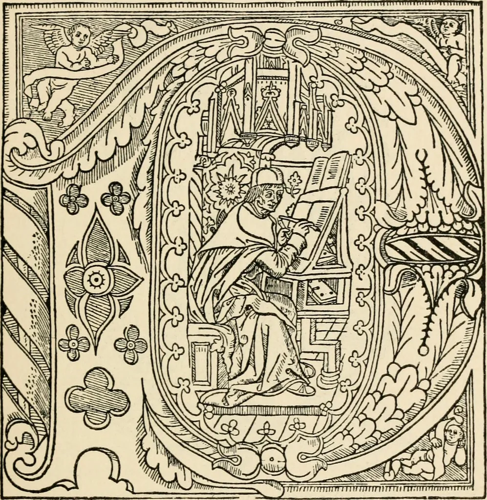 An illustration from Old picture books; with other essays on bookish subjects, 1902, leaf 142