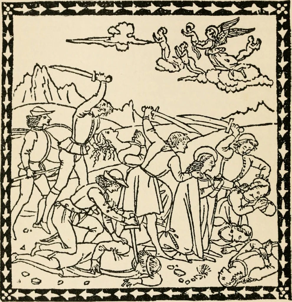 An illustration from Old picture books; with other essays on bookish subjects, 1902, leaf 23