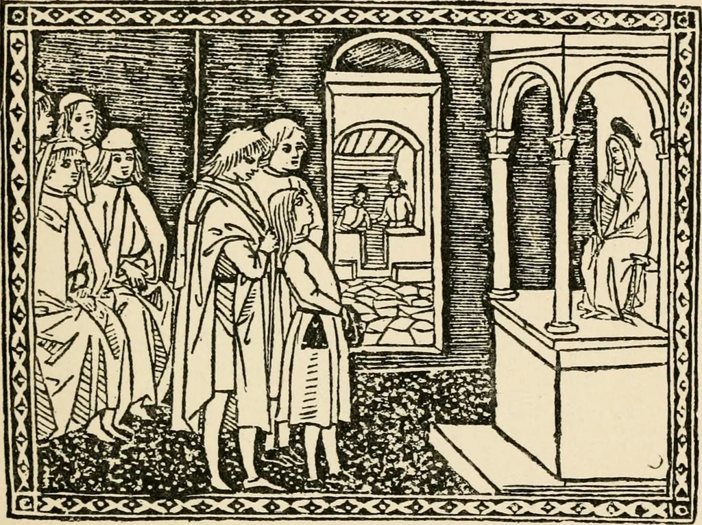 An illustration from Old picture books; with other essays on bookish subjects, 1902, leaf 34
