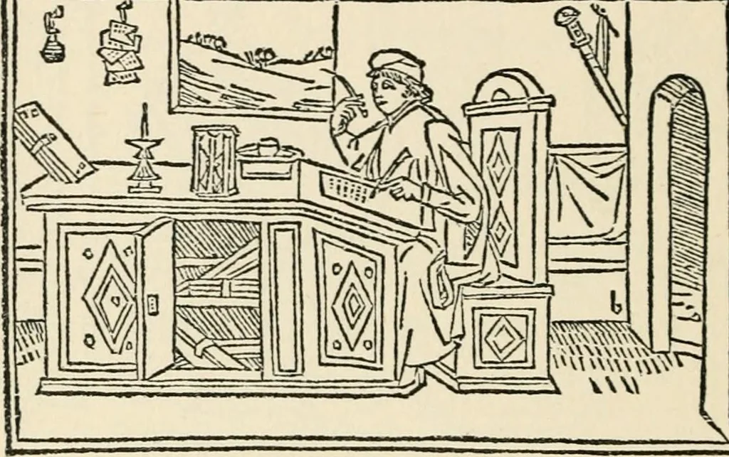 An illustration from Old picture books; with other essays on bookish subjects, 1902, leaf 55