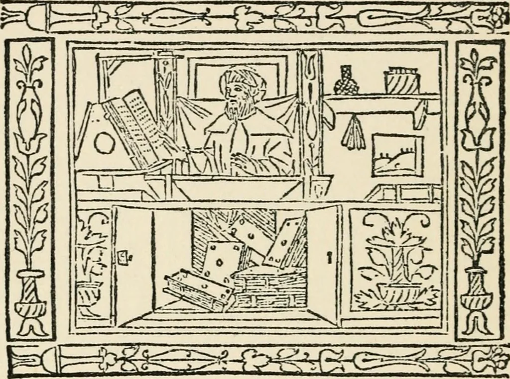 An illustration from Old picture books; with other essays on bookish subjects, 1902, leaf 57