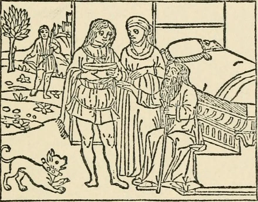 An illustration from Old picture books; with other essays on bookish subjects, 1902, leaf 62