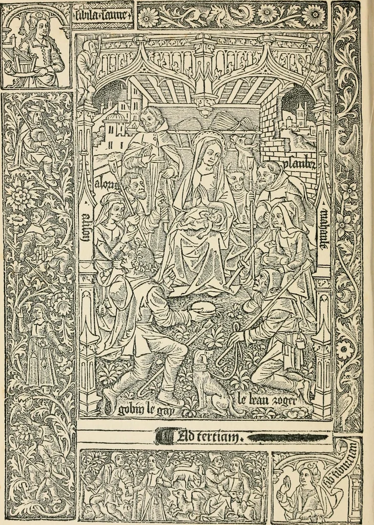 An illustration from Old picture books; with other essays on bookish subjects, 1902, leaf 73