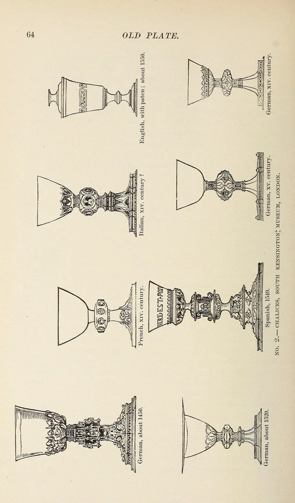 An illustration from Old plate, ecclesiastical, decorative, and domestic; its makers and marks, 1888, leaf 88