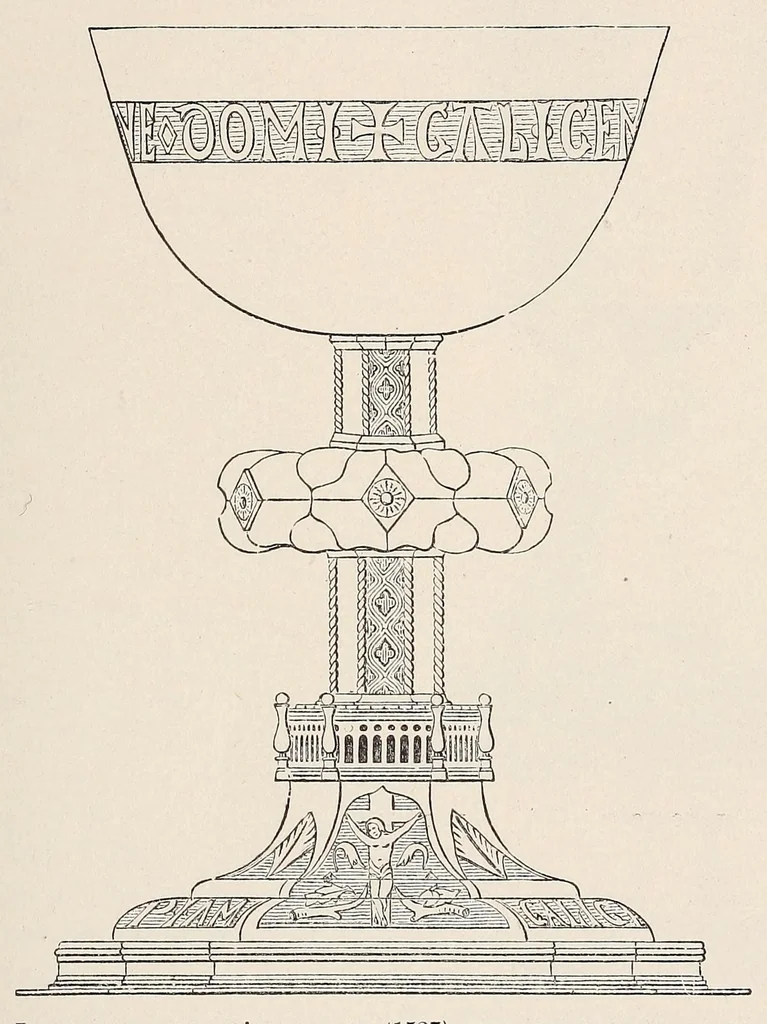 An illustration from Old plate, ecclesiastical, decorative, and domestic; its makers and marks, 1888, leaf 93