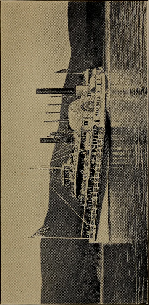 An illustration from Old steamboat days on the Hudson River : tales and reminiscences of the stirring times that followed the introduction of steam navigation, 1907, leaf 108