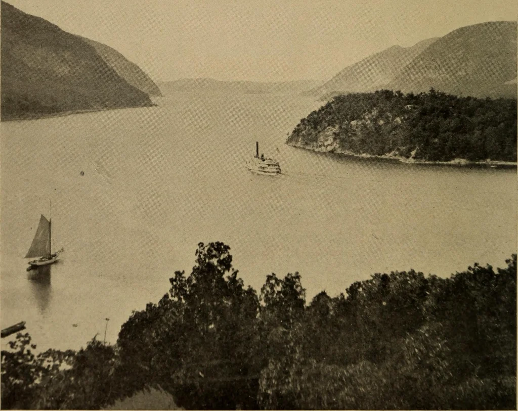 An illustration from Old steamboat days on the Hudson River : tales and reminiscences of the stirring times that followed the introduction of steam navigation, 1907, leaf 7
