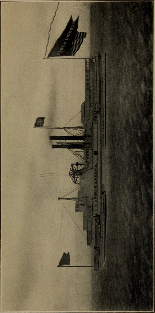An illustration from Old steamboat days on the Hudson River : tales and reminiscences of the stirring times that followed the introduction of steam navigation, 1907, leaf 98