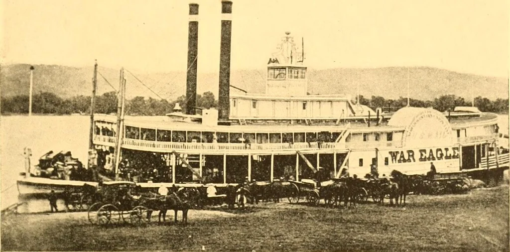 An illustration from Old times on the upper Mississippi : the recollections of a steamboat pilot from 1854 to 1863, 1909, leaf 126