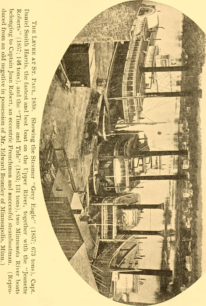 An illustration from Old times on the upper Mississippi : the recollections of a steamboat pilot from 1854 to 1863, 1909, leaf 152