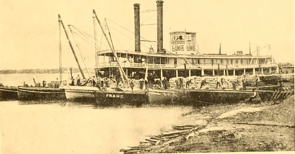 An illustration from Old times on the upper Mississippi : the recollections of a steamboat pilot from 1854 to 1863, 1909, leaf 252