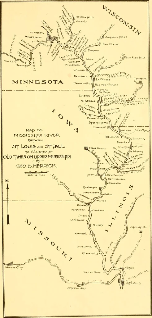 An illustration from Old times on the upper Mississippi : the recollections of a steamboat pilot from 1854 to 1863, 1909, leaf 314