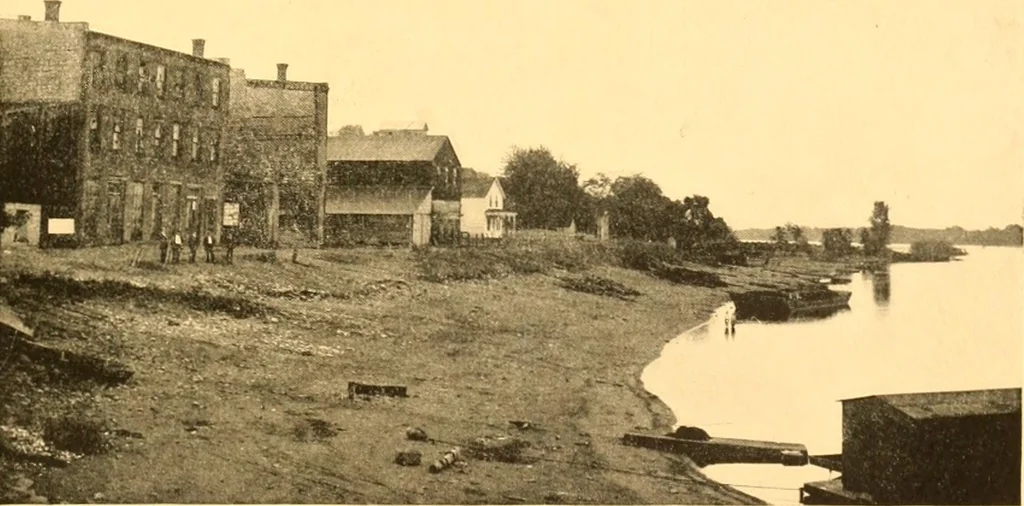 An illustration from Old times on the upper Mississippi : the recollections of a steamboat pilot from 1854 to 1863, 1909, leaf 38