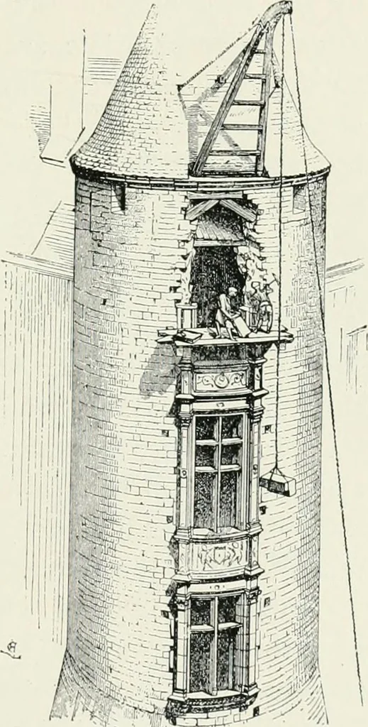 An illustration from Old Touraine; the life and history of the famous chateaux of France, 1893, leaf 206