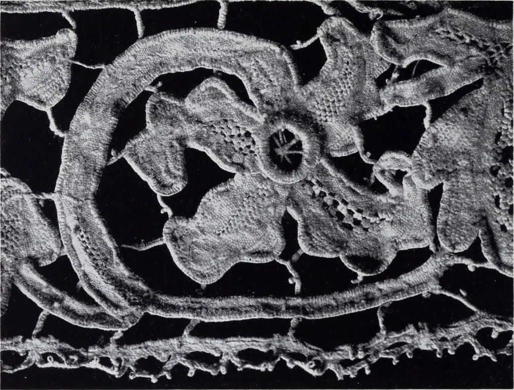 An illustration from Old world lace; or, A guide for the lace lover, 1920, leaf 15