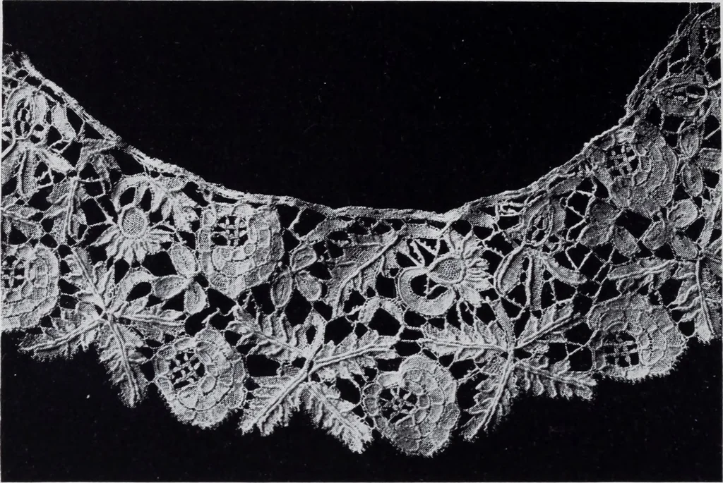 An illustration from Old world lace; or, A guide for the lace lover, 1920, leaf 77