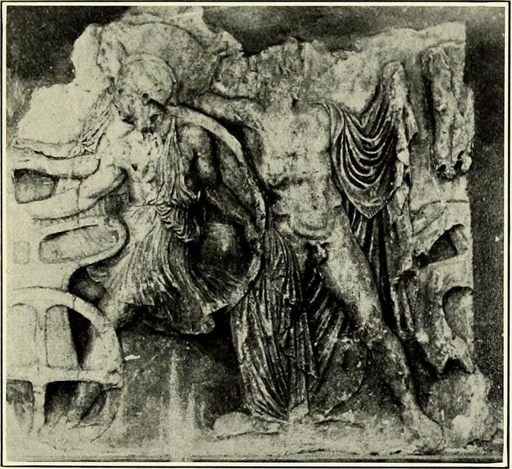 An illustration from Olympic victor monuments and Greek athletic art, 1921, leaf 356
