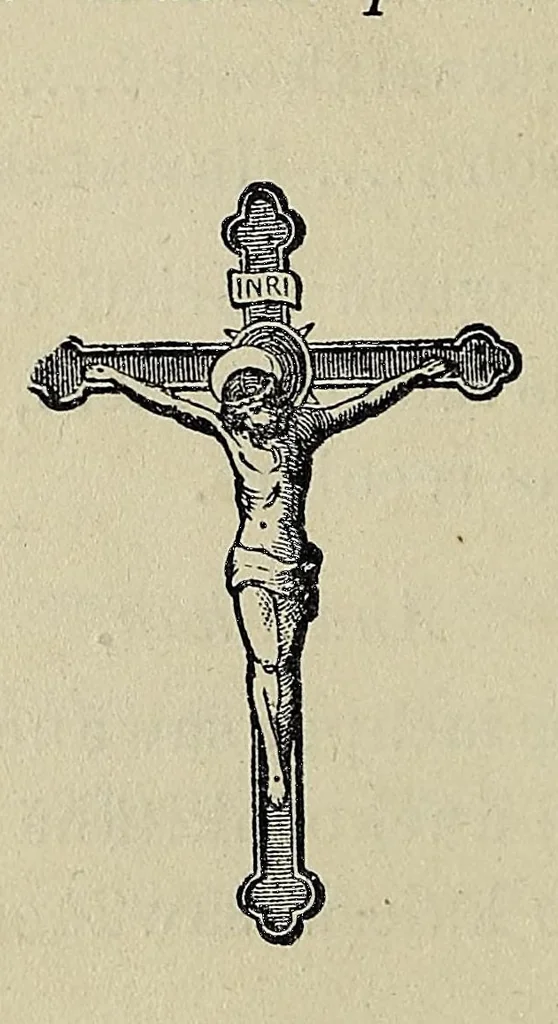 An illustration from Omänomineu kächkenohamatwon kesekoch, katolik anamihäu masenachigon, 1882, leaf 80