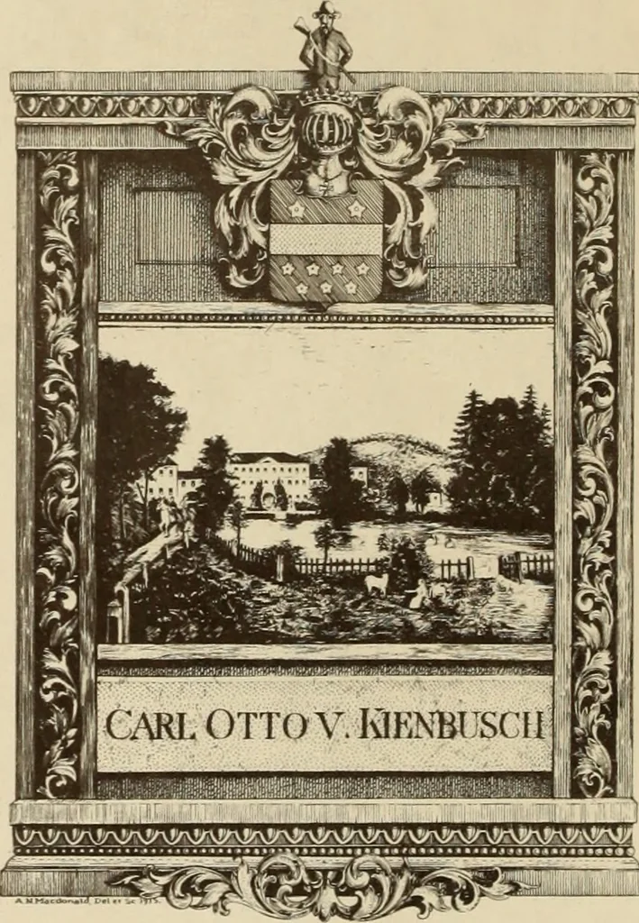 An illustration from Ombrassische Helden-Rüst-Kammer : welche von Ferdinanden, Ertzhertzogen zu Oesterreich, herrlich angerichtet, 1735, leaf 1