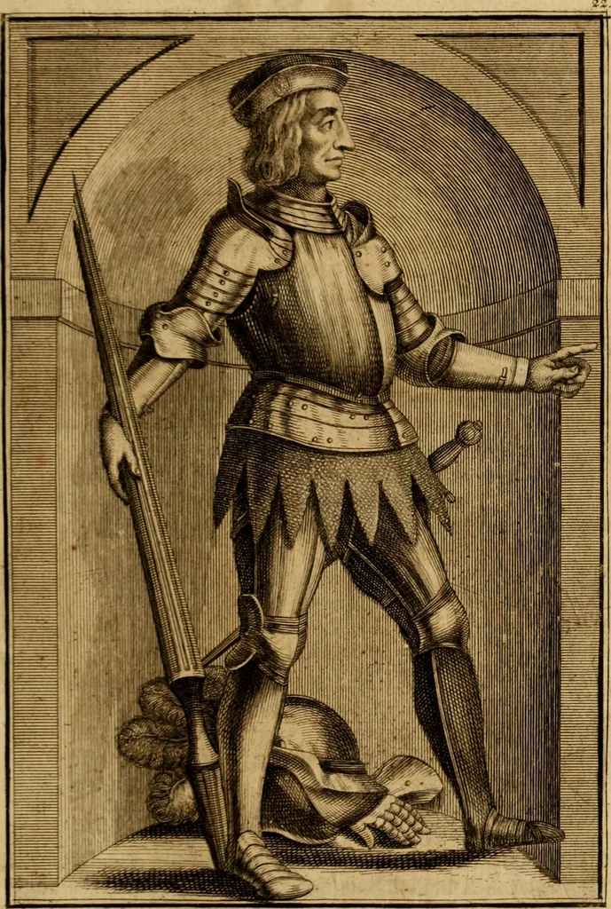 An illustration from Ombrassische Helden-Rüst-Kammer : welche von Ferdinanden, Ertzhertzogen zu Oesterreich, herrlich angerichtet, 1735, leaf 164