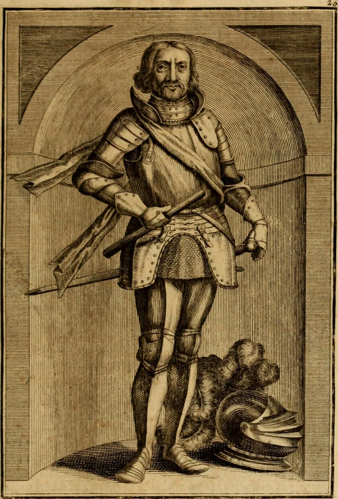 An illustration from Ombrassische Helden-Rüst-Kammer : welche von Ferdinanden, Ertzhertzogen zu Oesterreich, herrlich angerichtet, 1735, leaf 194