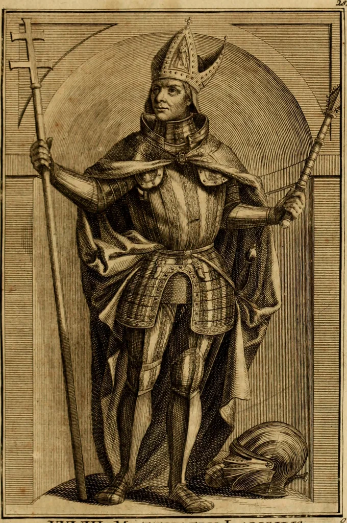 An illustration from Ombrassische Helden-Rüst-Kammer : welche von Ferdinanden, Ertzhertzogen zu Oesterreich, herrlich angerichtet, 1735, leaf 204