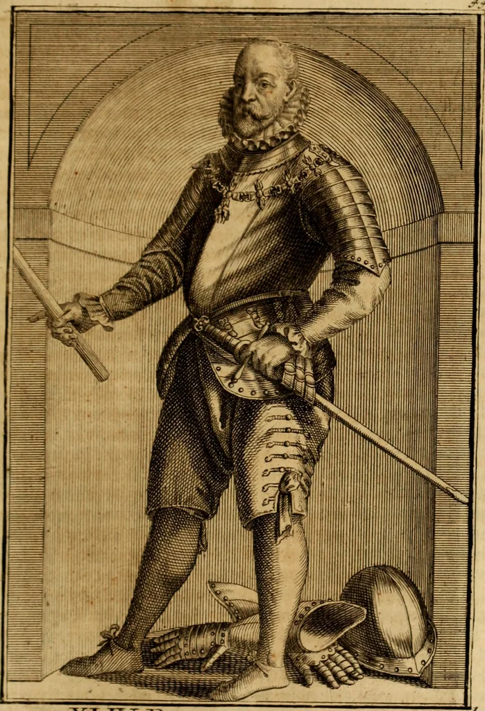 An illustration from Ombrassische Helden-Rüst-Kammer : welche von Ferdinanden, Ertzhertzogen zu Oesterreich, herrlich angerichtet, 1735, leaf 296