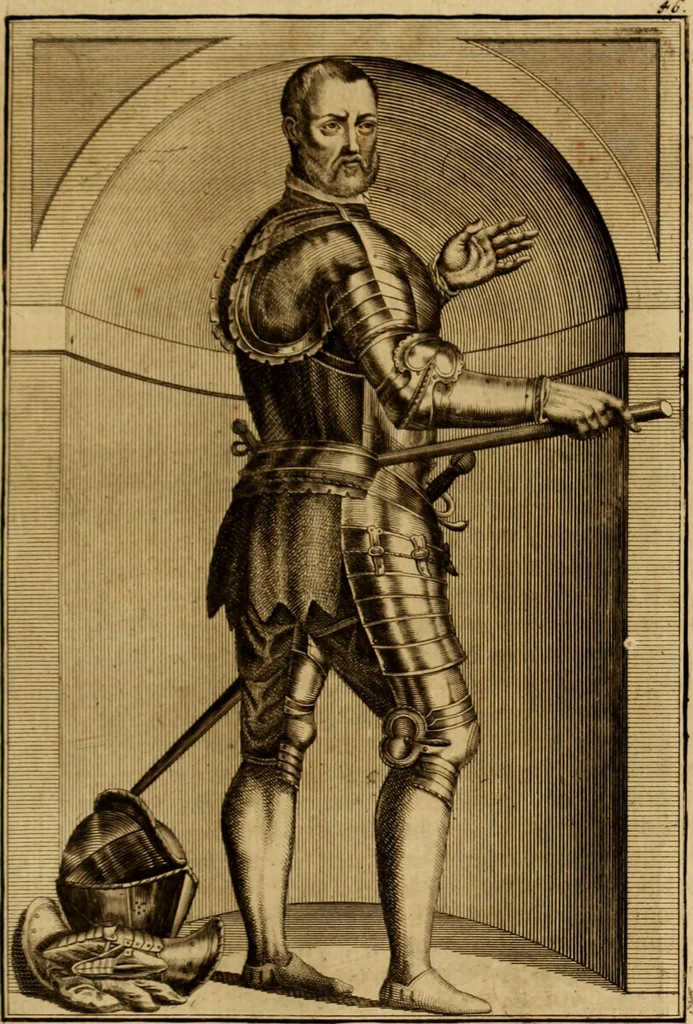 An illustration from Ombrassische Helden-Rüst-Kammer : welche von Ferdinanden, Ertzhertzogen zu Oesterreich, herrlich angerichtet, 1735, leaf 306