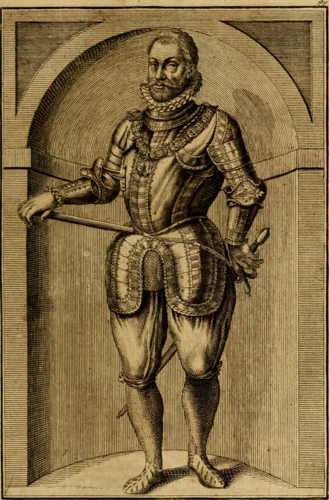 An illustration from Ombrassische Helden-Rüst-Kammer : welche von Ferdinanden, Ertzhertzogen zu Oesterreich, herrlich angerichtet, 1735, leaf 324