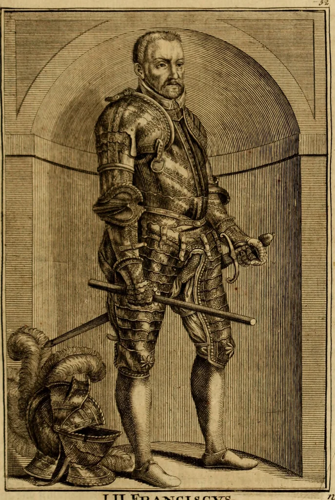 An illustration from Ombrassische Helden-Rüst-Kammer : welche von Ferdinanden, Ertzhertzogen zu Oesterreich, herrlich angerichtet, 1735, leaf 342