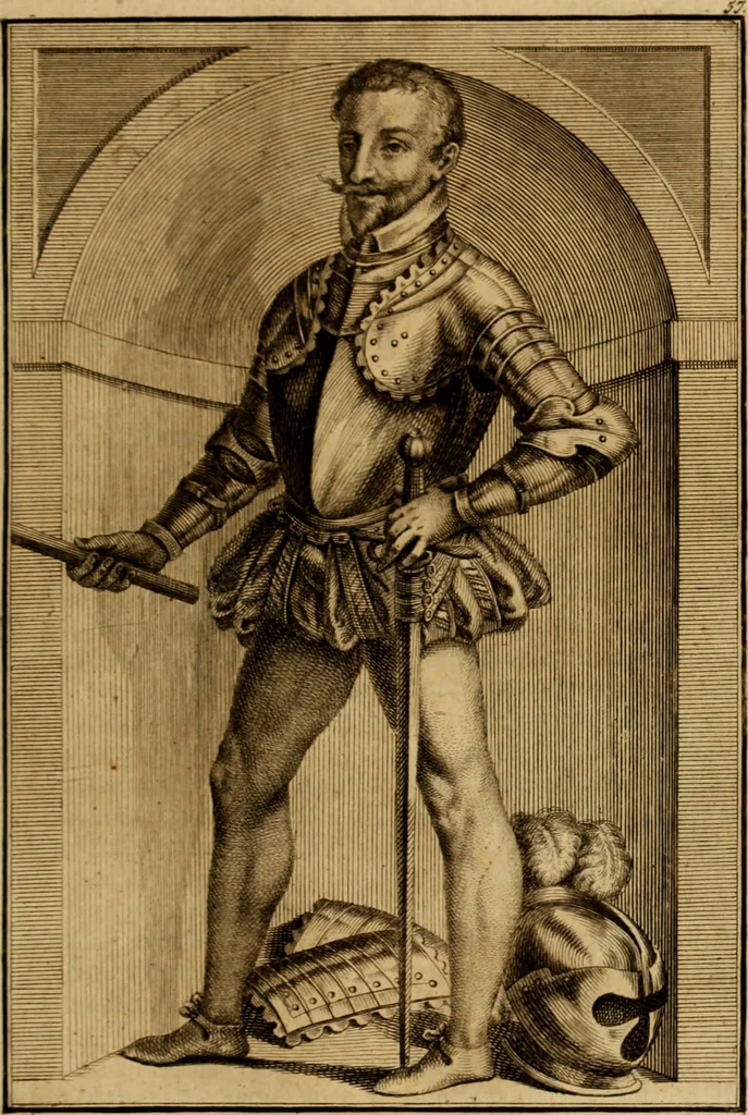 An illustration from Ombrassische Helden-Rüst-Kammer : welche von Ferdinanden, Ertzhertzogen zu Oesterreich, herrlich angerichtet, 1735, leaf 366