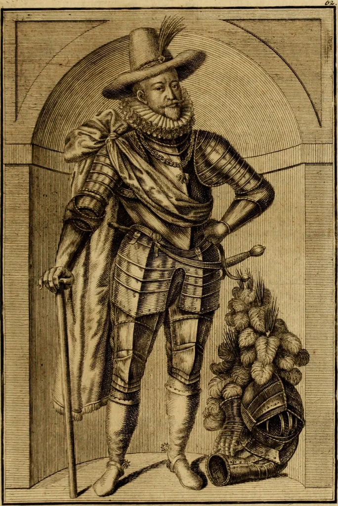 An illustration from Ombrassische Helden-Rüst-Kammer : welche von Ferdinanden, Ertzhertzogen zu Oesterreich, herrlich angerichtet, 1735, leaf 396