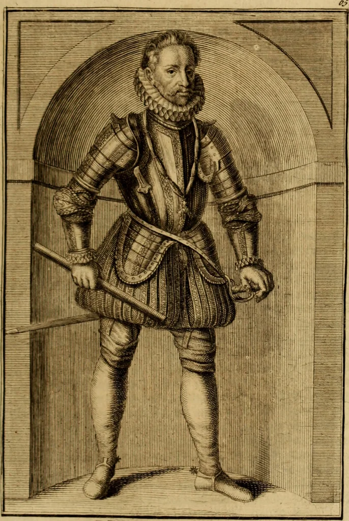 An illustration from Ombrassische Helden-Rüst-Kammer : welche von Ferdinanden, Ertzhertzogen zu Oesterreich, herrlich angerichtet, 1735, leaf 414