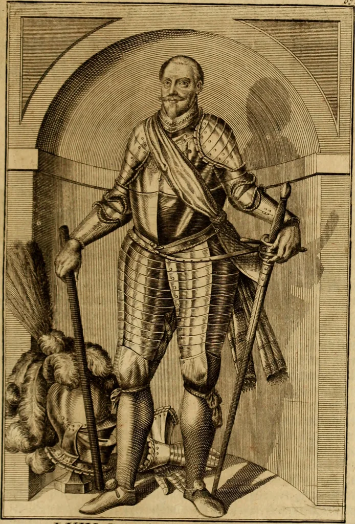 An illustration from Ombrassische Helden-Rüst-Kammer : welche von Ferdinanden, Ertzhertzogen zu Oesterreich, herrlich angerichtet, 1735, leaf 434