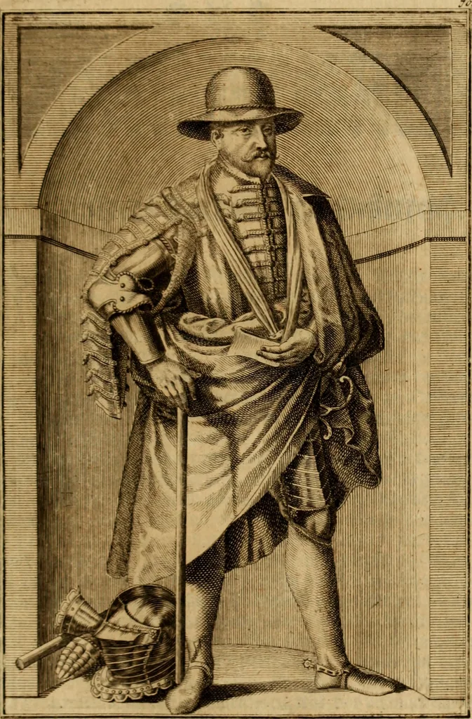 An illustration from Ombrassische Helden-Rüst-Kammer : welche von Ferdinanden, Ertzhertzogen zu Oesterreich, herrlich angerichtet, 1735, leaf 440