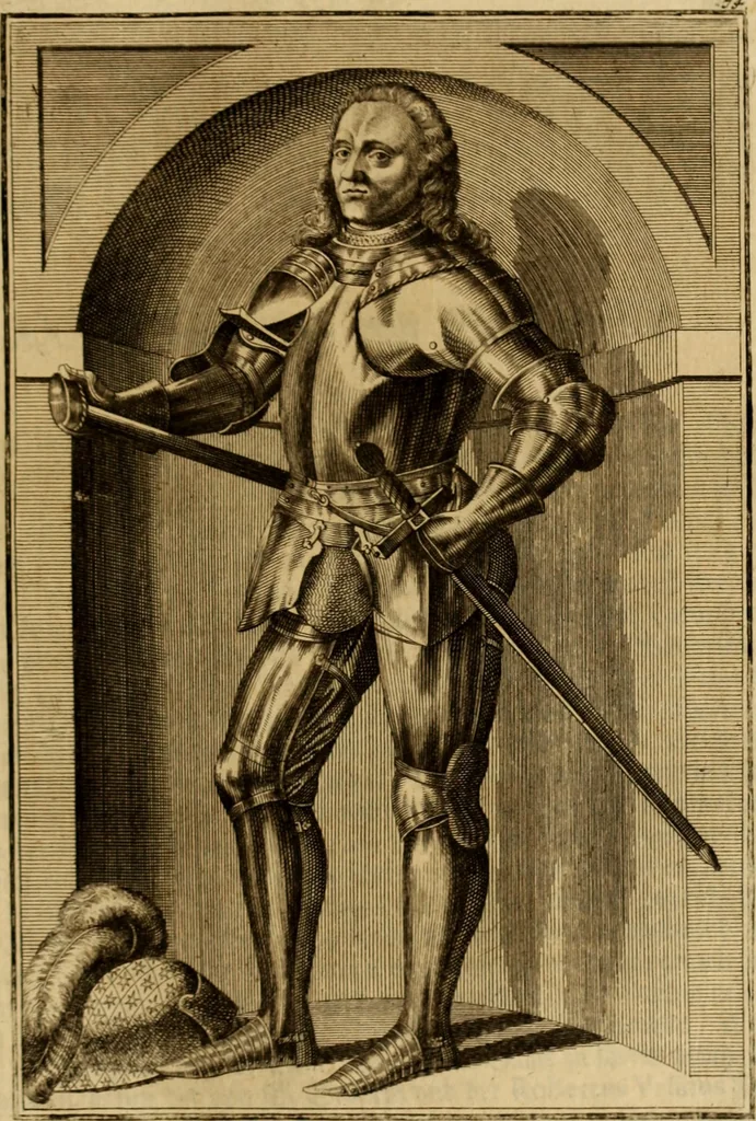 An illustration from Ombrassische Helden-Rüst-Kammer : welche von Ferdinanden, Ertzhertzogen zu Oesterreich, herrlich angerichtet, 1735, leaf 462