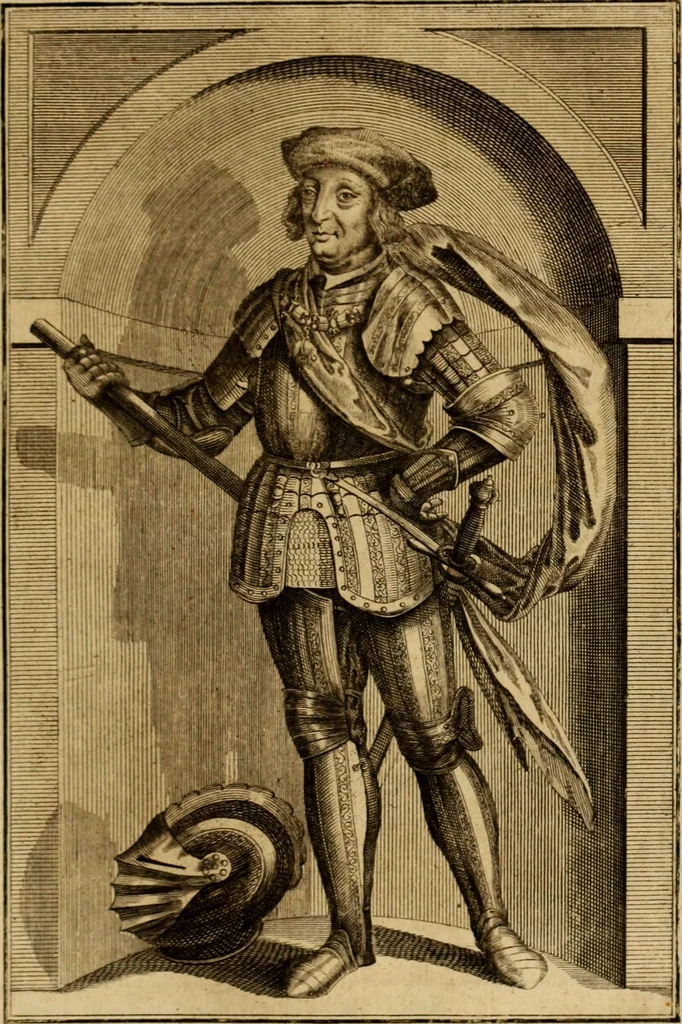 An illustration from Ombrassische Helden-Rüst-Kammer : welche von Ferdinanden, Ertzhertzogen zu Oesterreich, herrlich angerichtet, 1735, leaf 468
