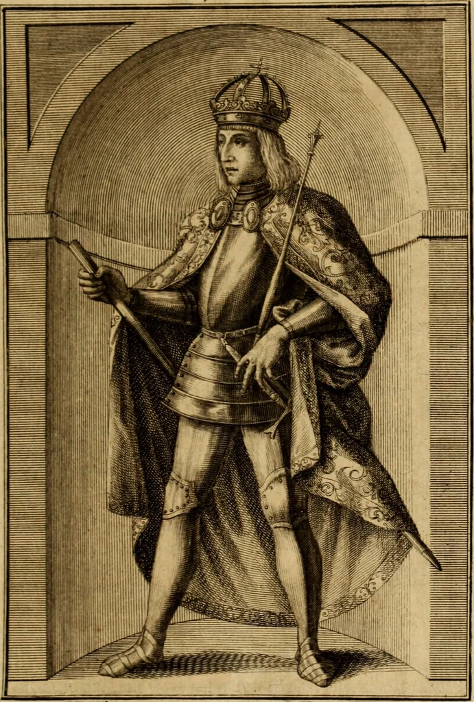 An illustration from Ombrassische Helden-Rüst-Kammer : welche von Ferdinanden, Ertzhertzogen zu Oesterreich, herrlich angerichtet, 1735, leaf 50