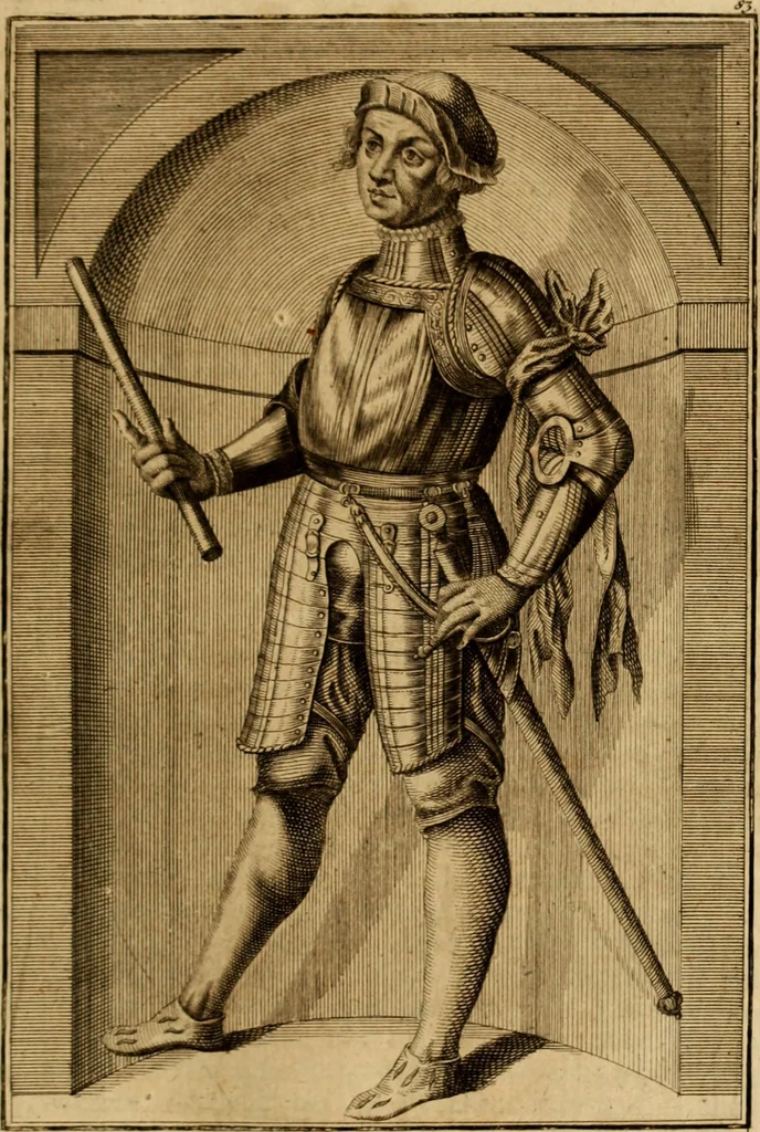 An illustration from Ombrassische Helden-Rüst-Kammer : welche von Ferdinanden, Ertzhertzogen zu Oesterreich, herrlich angerichtet, 1735, leaf 512