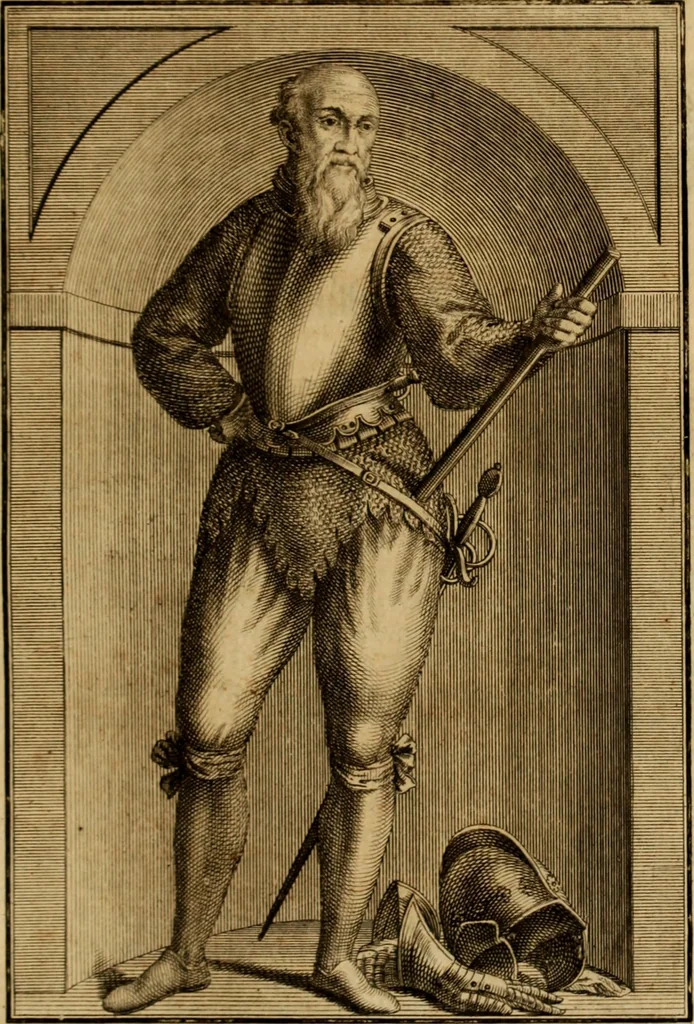 An illustration from Ombrassische Helden-Rüst-Kammer : welche von Ferdinanden, Ertzhertzogen zu Oesterreich, herrlich angerichtet, 1735, leaf 524
