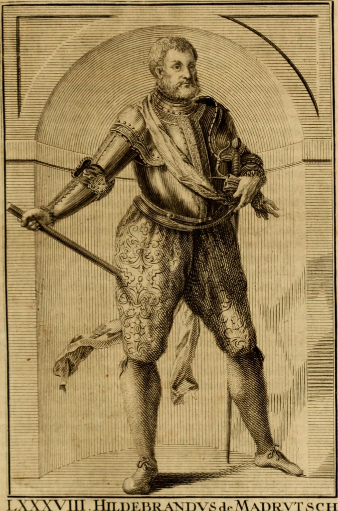 An illustration from Ombrassische Helden-Rüst-Kammer : welche von Ferdinanden, Ertzhertzogen zu Oesterreich, herrlich angerichtet, 1735, leaf 540