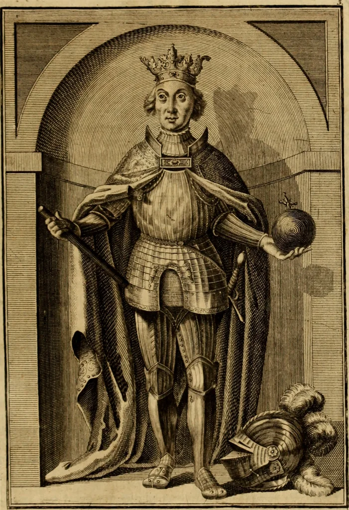 An illustration from Ombrassische Helden-Rüst-Kammer : welche von Ferdinanden, Ertzhertzogen zu Oesterreich, herrlich angerichtet, 1735, leaf 56