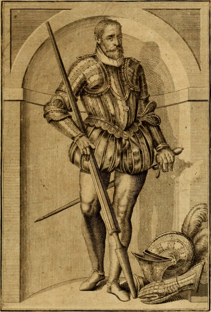 An illustration from Ombrassische Helden-Rüst-Kammer : welche von Ferdinanden, Ertzhertzogen zu Oesterreich, herrlich angerichtet, 1735, leaf 616