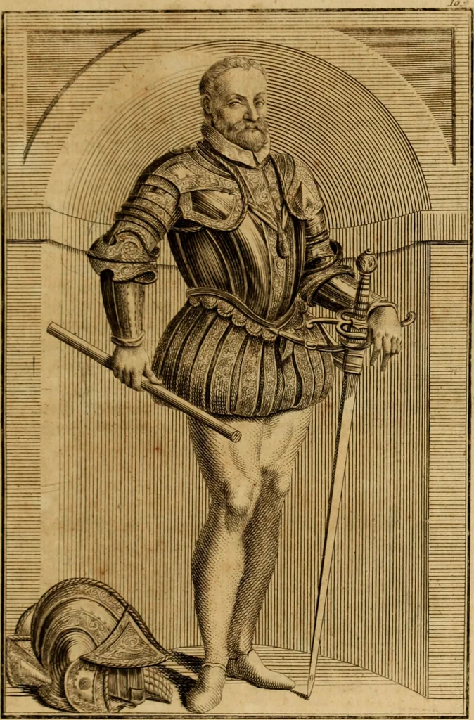An illustration from Ombrassische Helden-Rüst-Kammer : welche von Ferdinanden, Ertzhertzogen zu Oesterreich, herrlich angerichtet, 1735, leaf 622