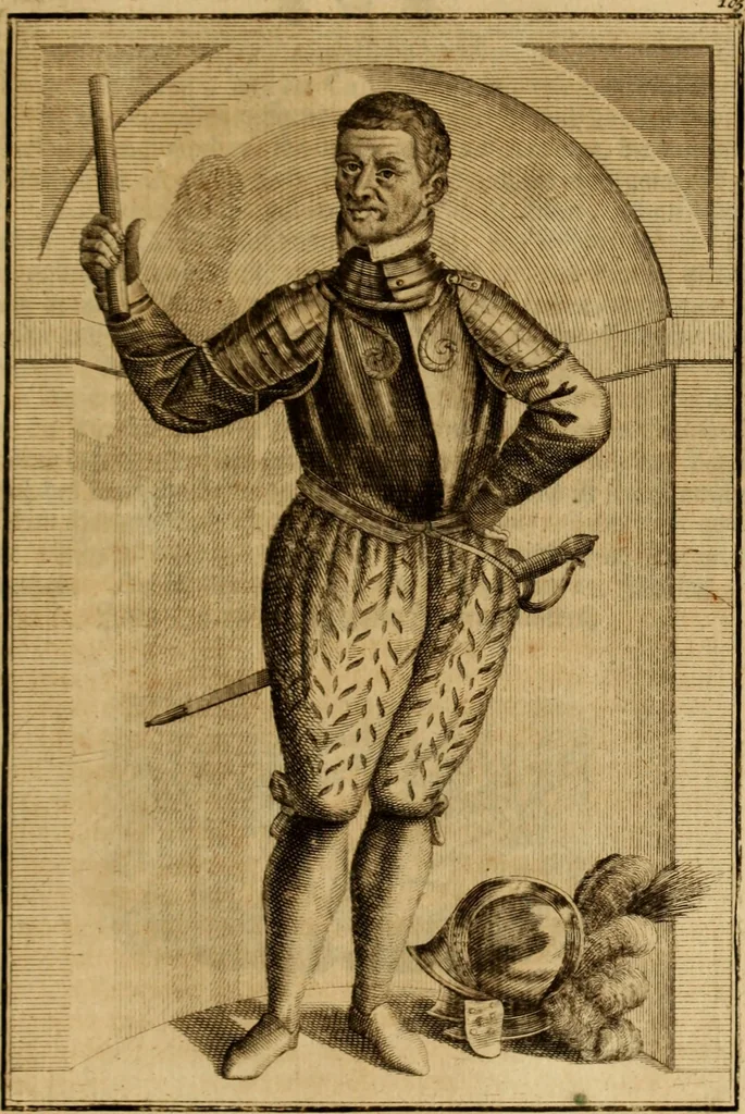 An illustration from Ombrassische Helden-Rüst-Kammer : welche von Ferdinanden, Ertzhertzogen zu Oesterreich, herrlich angerichtet, 1735, leaf 632