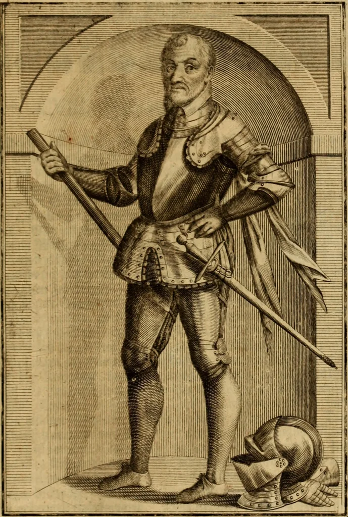 An illustration from Ombrassische Helden-Rüst-Kammer : welche von Ferdinanden, Ertzhertzogen zu Oesterreich, herrlich angerichtet, 1735, leaf 644
